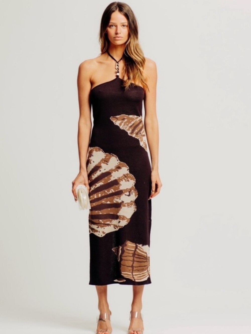 RONNY KOBO LOLA DRESS IN CHOCOLATE